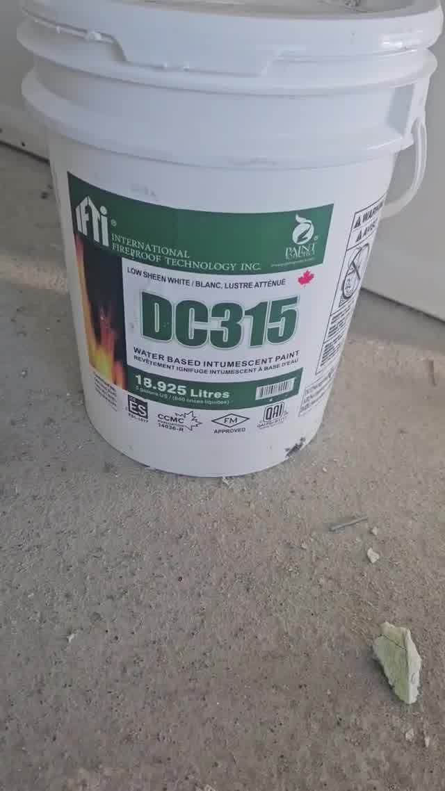 DC315 product container visible in the supplied Performance Spray Insulation record